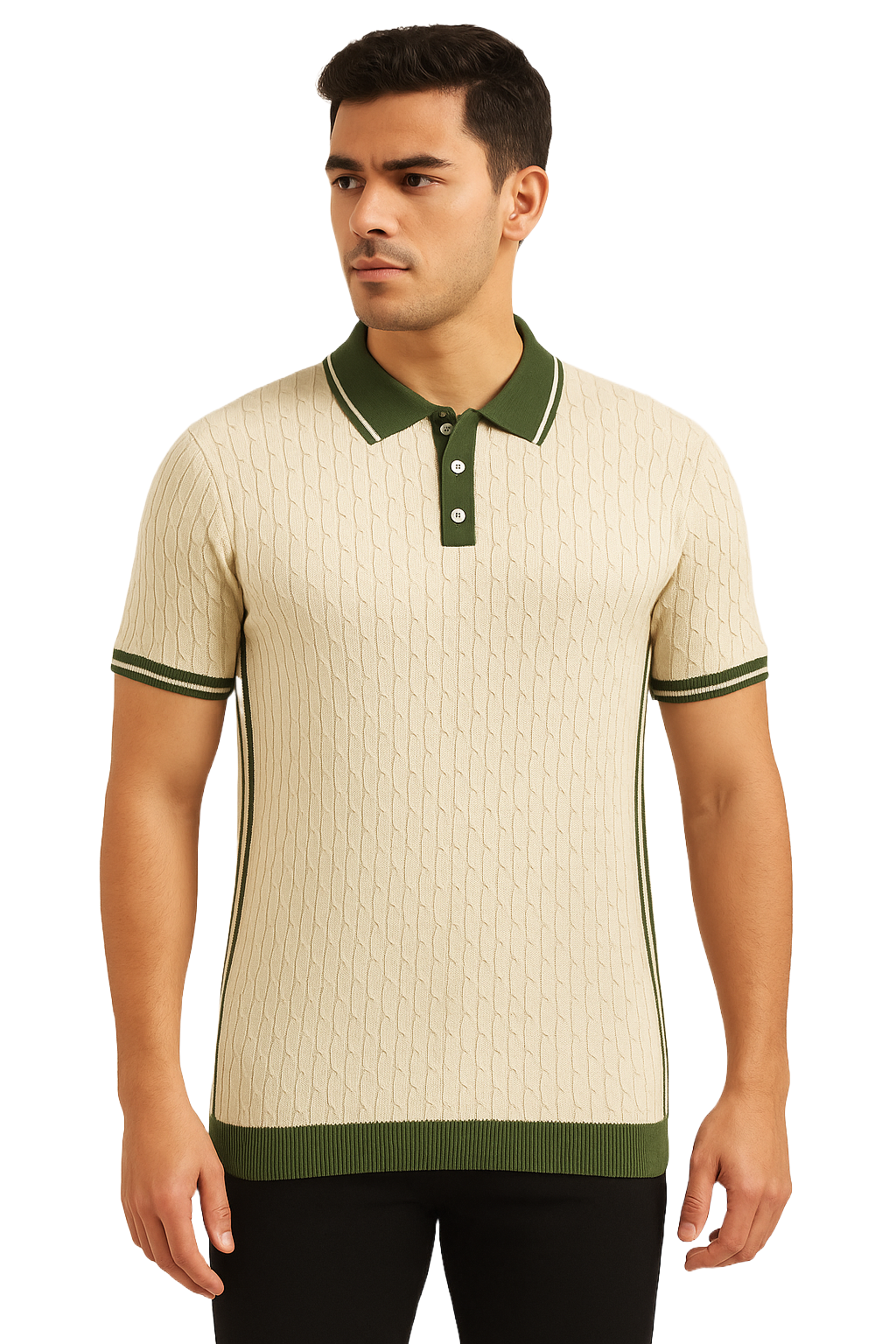 Premium Cotton Collar T-Shirt for Men | Noir Men