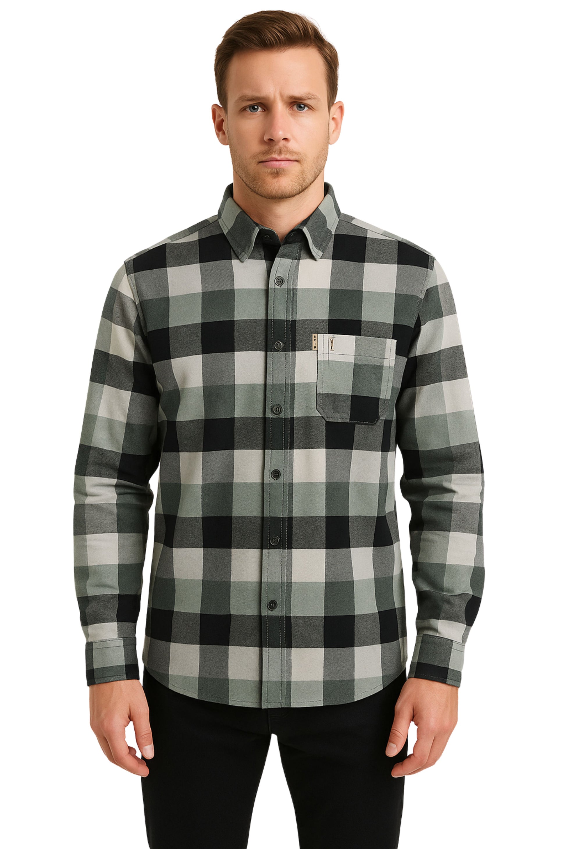 Men's Cotton Checkered Shirt - Full Sleeve Casual Shirt
